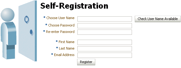 Self-Registration page