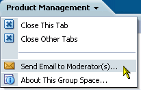Send Email to Moderator(s) option