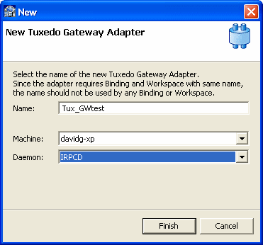 Tuxedo GatewayA_v^̒ǉ