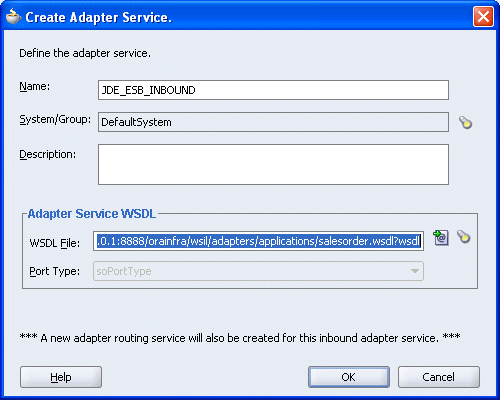 WSDLファイルの追加 WSDLファイルの追加