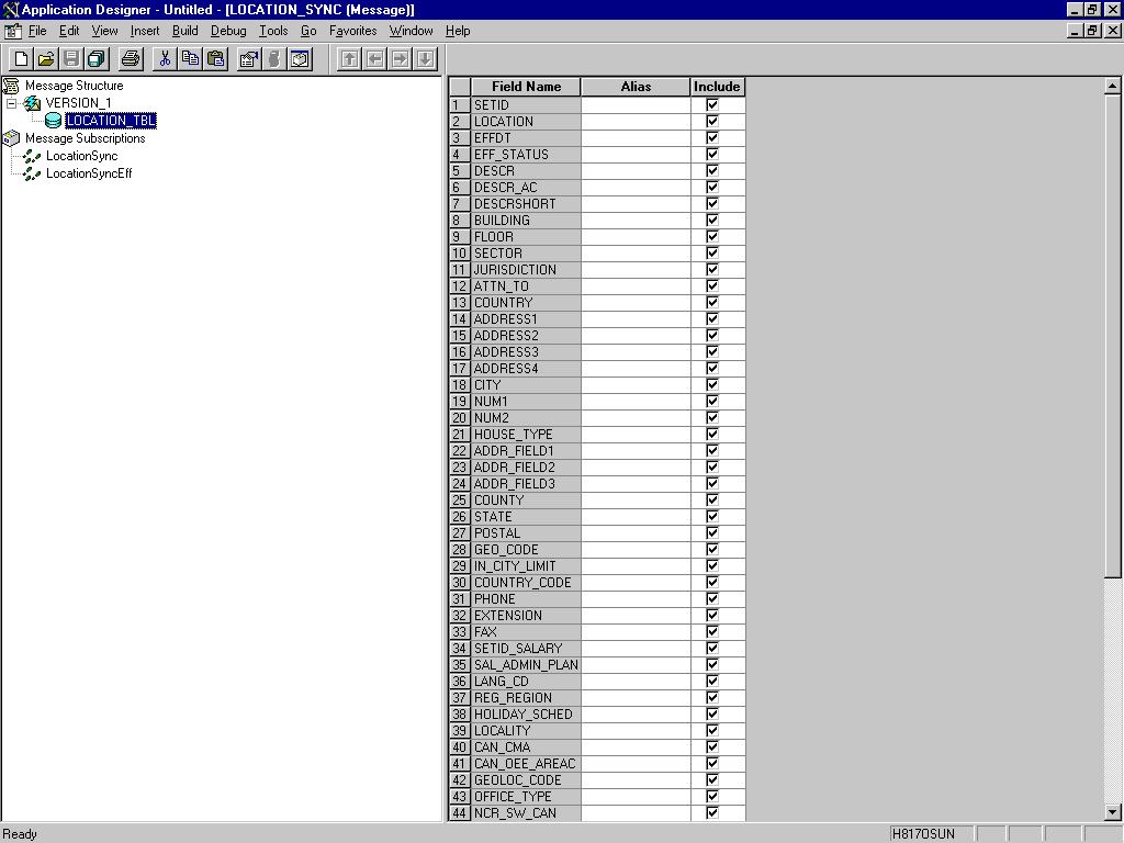 LOCATION_TBLのフィールド LOCATION_TBLのフィールド