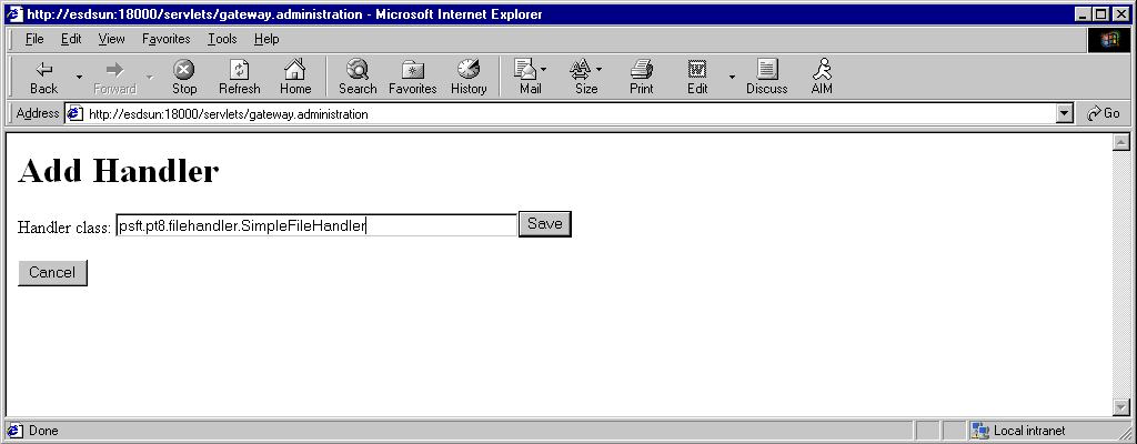 「ハンドラの追加」ウィンドウ 「ハンドラの追加」ウィンドウ