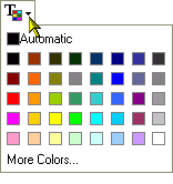 Text Color pick list