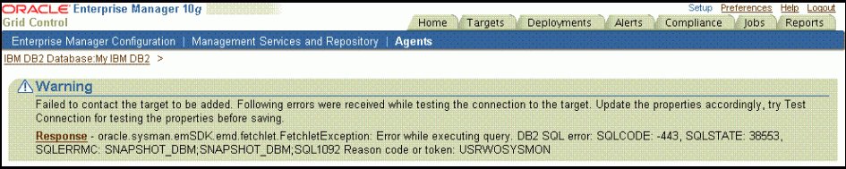 Oracle Enterprise Manager System Monitoring Plug Inトラブルシューティング ガイド