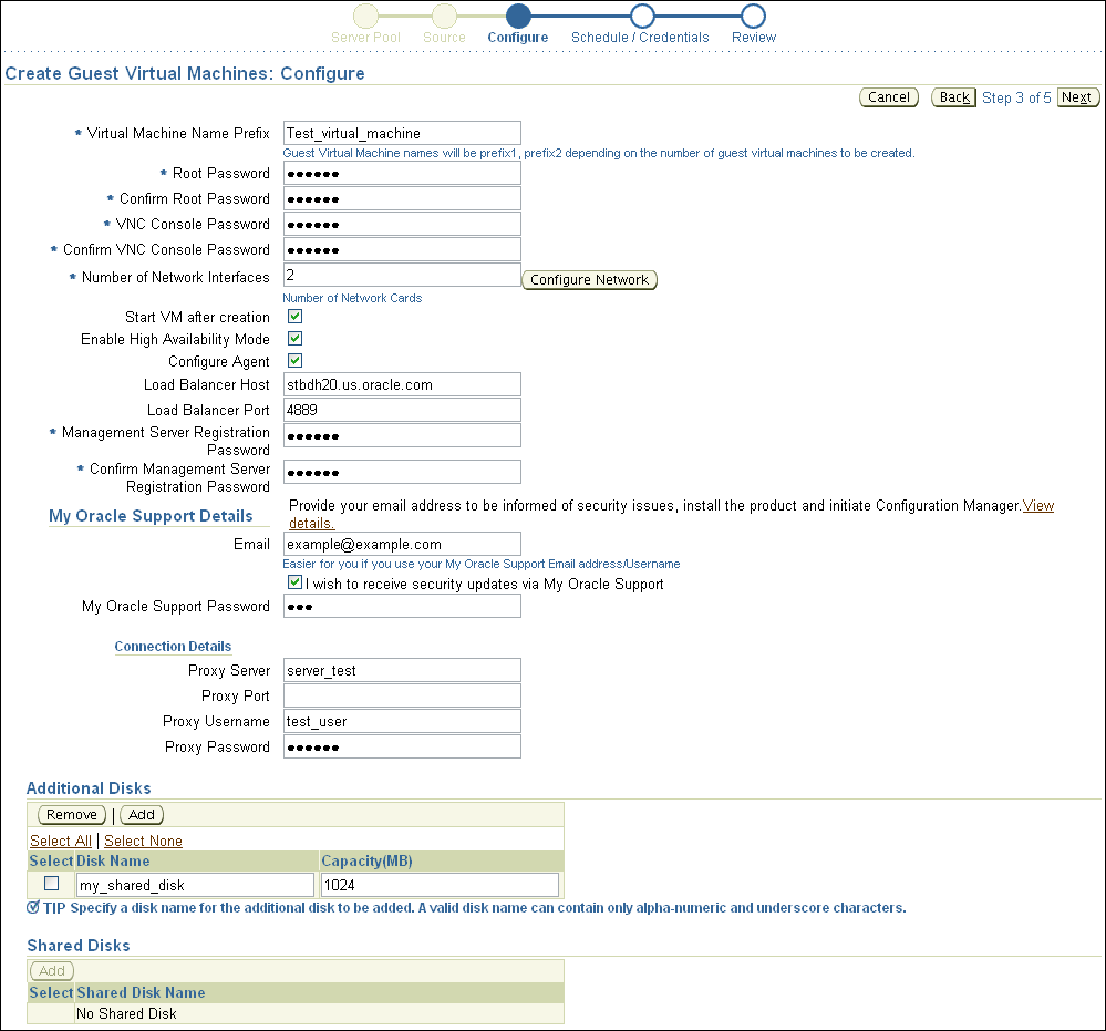 Create GVM Configure VM Template