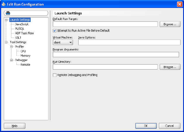 Setting the Runtime Configuration