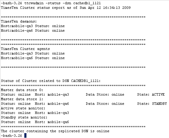 ttCWAdmin -status［キャッシュ］