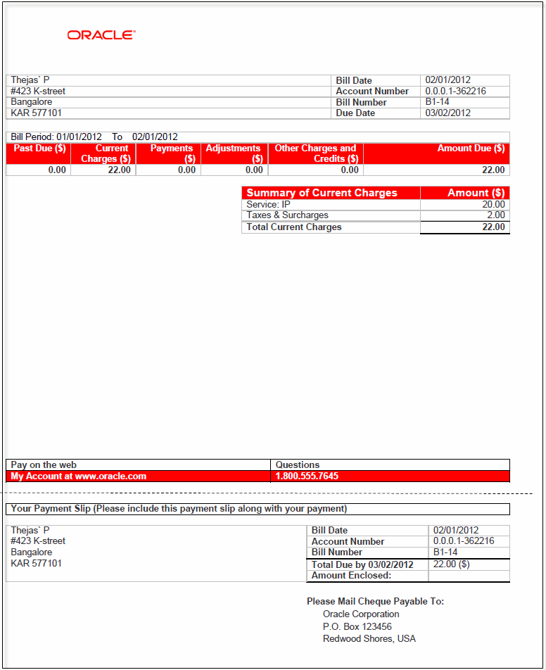 Examples Of Invoices