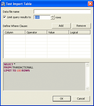 uTest Import Tablev