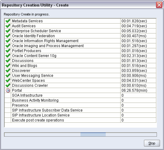 repository creation summary screen