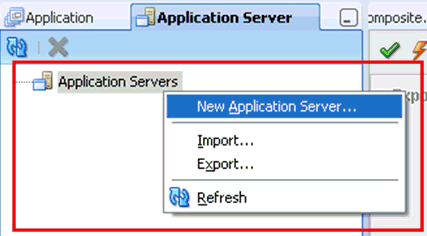 Application Server tab