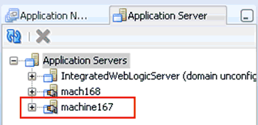 Application Server tab