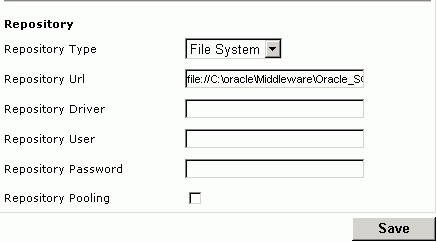 BSE repository settings