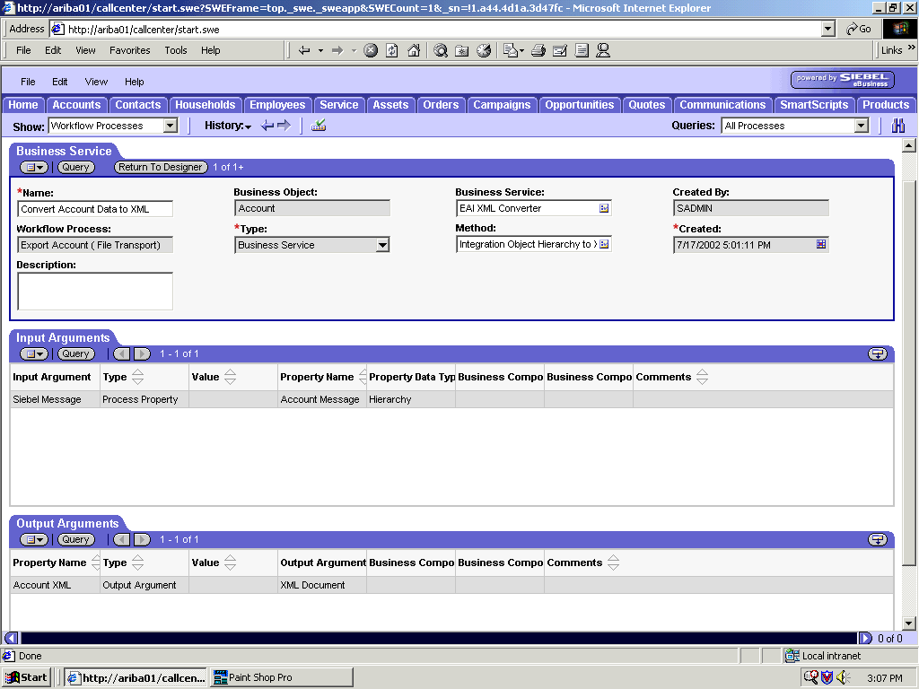 Creating an EAI XML converter.