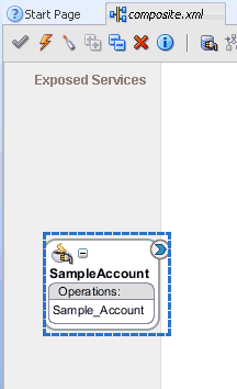 Exposed Services pane