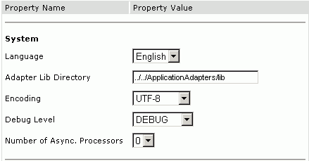 BSE configuration page