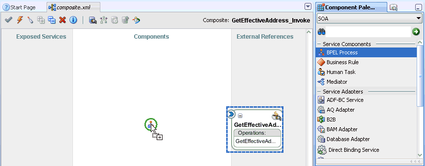 Components pane