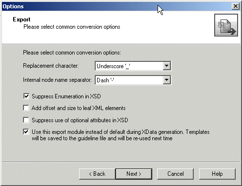 Document editor - export options