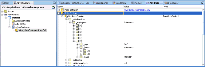 Binding container for non-BC4J data controls.