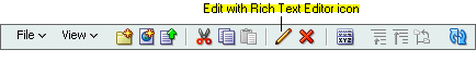 Edit with Rich Text Editor icon