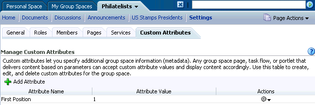 Custom Attributes subtab