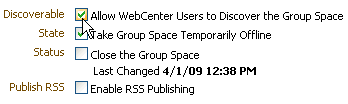 Allow group space discovery enabled