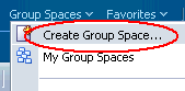 Group Spaces Menu