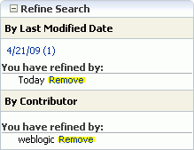 Remove links on Search Results page