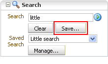 Save (search) button