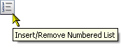 Insert/Remove Numbered List icon