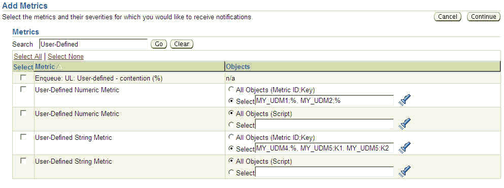 この図はすべてのキーと特定のキーの2列のUDMを示しています