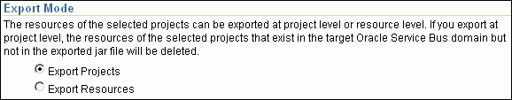 Export Mode