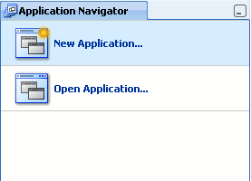 This image illustrates how to create a new application.