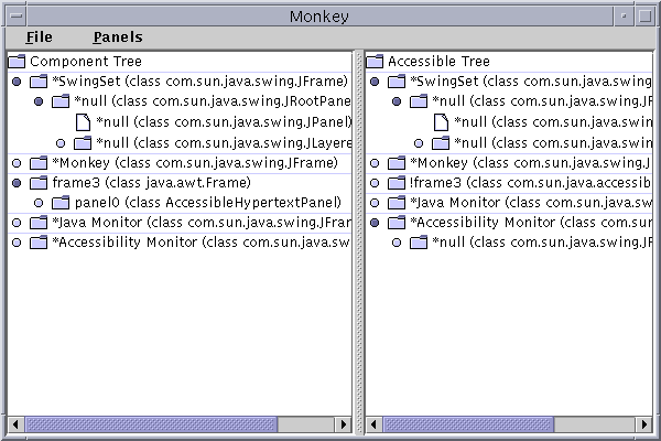 Snap shot of Monkey in action.