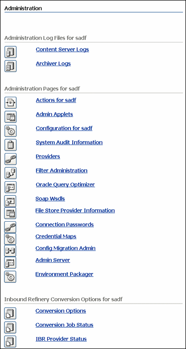 Surrounding text describes Administration page.