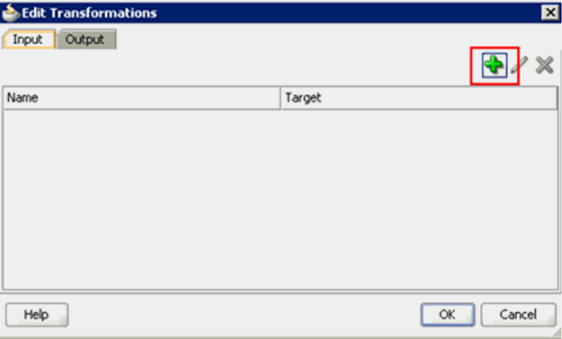 Edit Transformations dialog