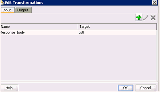 Edit Transformations dialog