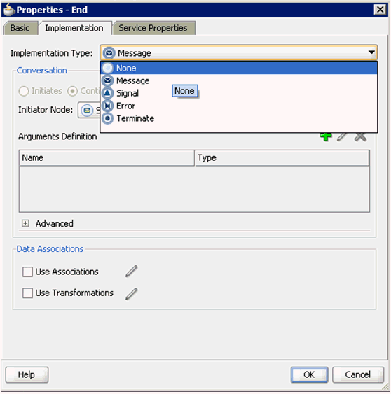 Implementation Type list