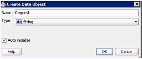 Create Data Object dialog