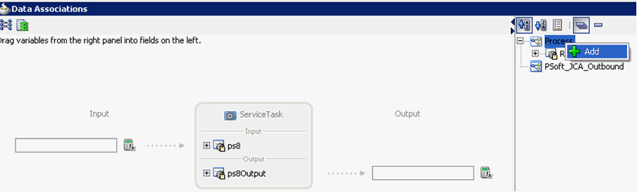 Data Associations dialog