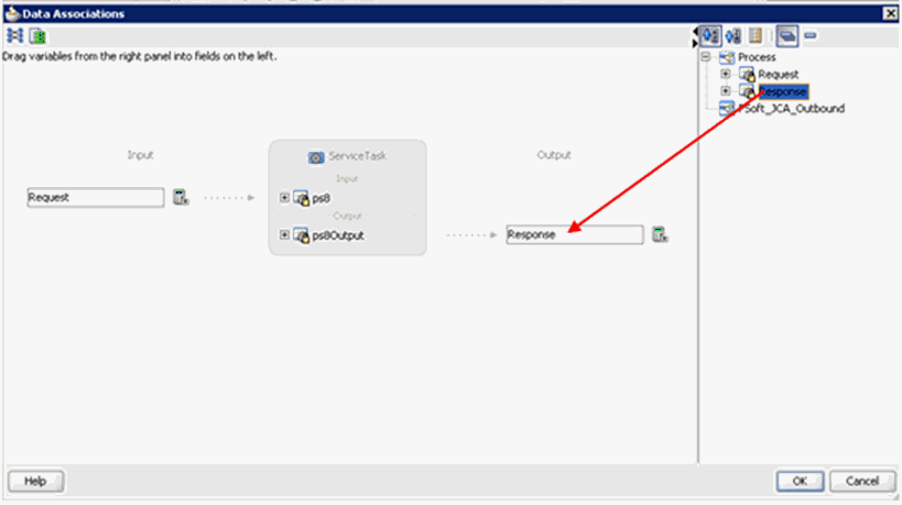 Data Associations dialog