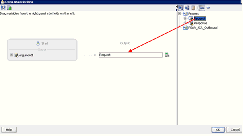 Data Associations dialog