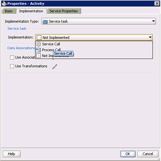 Implementation Type list