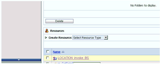 Select the Business Service