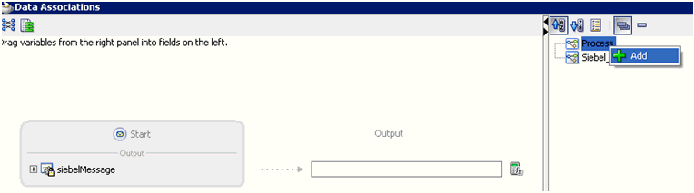 Data Associations dialog