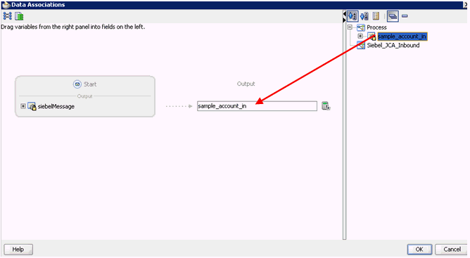 Data Associations dialog