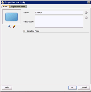 Properties - Activity dialog