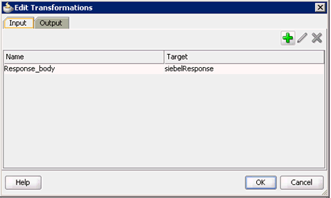 Edit Transformations dialog