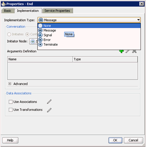 Implementation Type list