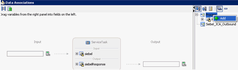 Data Associations dialog